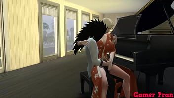 play Er verbringt viel Zeit in der Muschi dieser Frau mit großen Brüsten